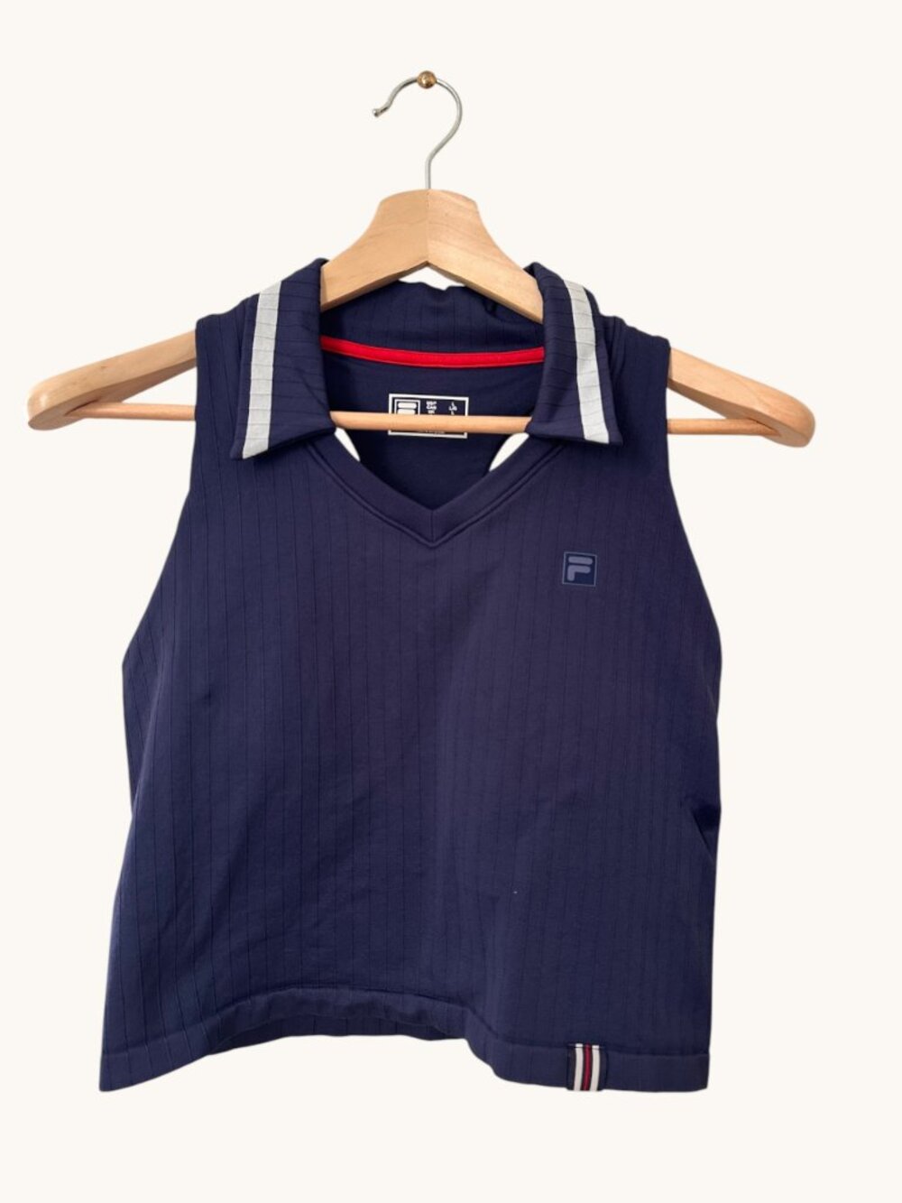 FILA Women’s Challenger Seamless Polo Tank — Size L — NWT